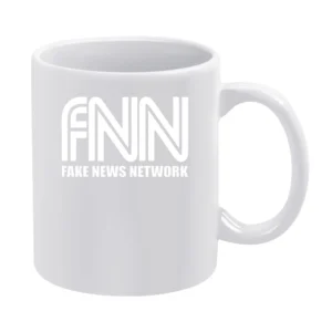 Fake News Network Funny Trump Parody Graphic Tv Show White Mug