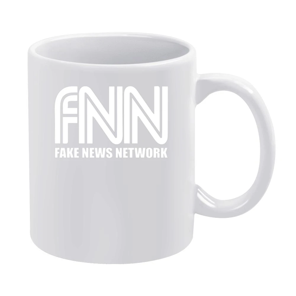 Fake News Network Funny Trump Parody Graphic Tv Show White Mug