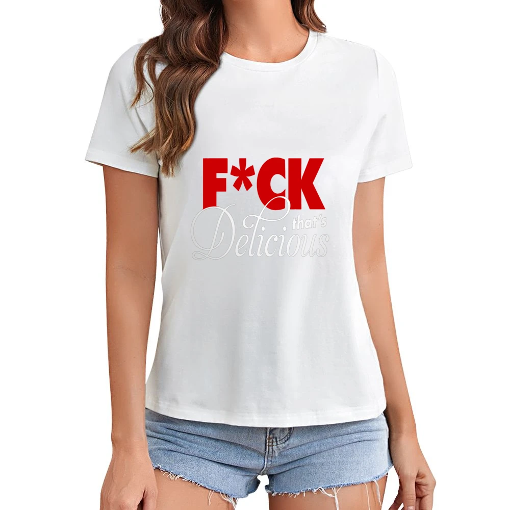 F*ck That's Delicious Apron Asian Size Women Ladies T-shirt