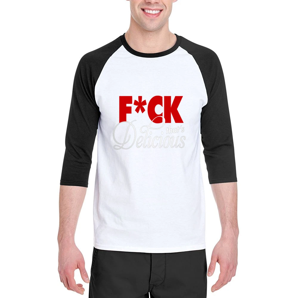 F*ck That's Delicious Apron Men 3/4 Sleeve T-Shirt
