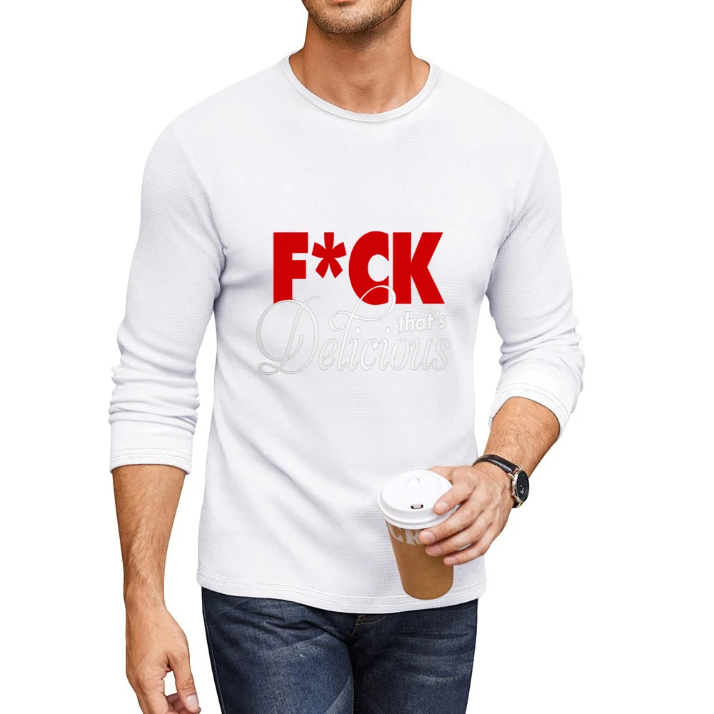 F*ck That's Delicious Apron Men CrewNeck Long Sleeve T-Shirt