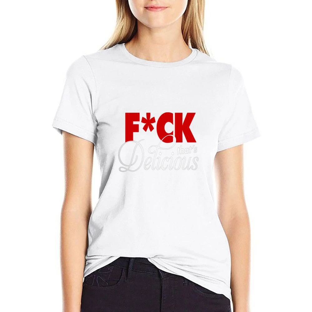 F*ck That's Delicious Apron US Size Women Ladies T-shirt