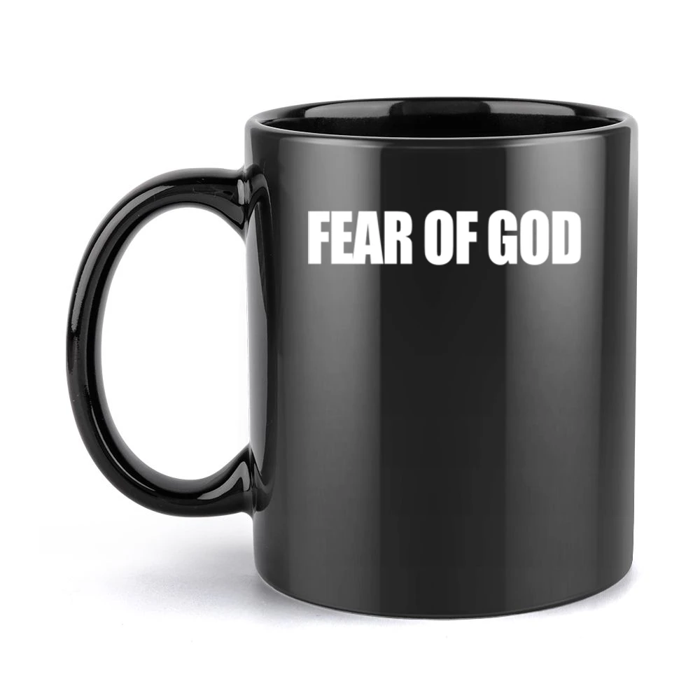 Fear Of God Fun Popular Graphic Hailey Baldwin Celebrity Black Mug