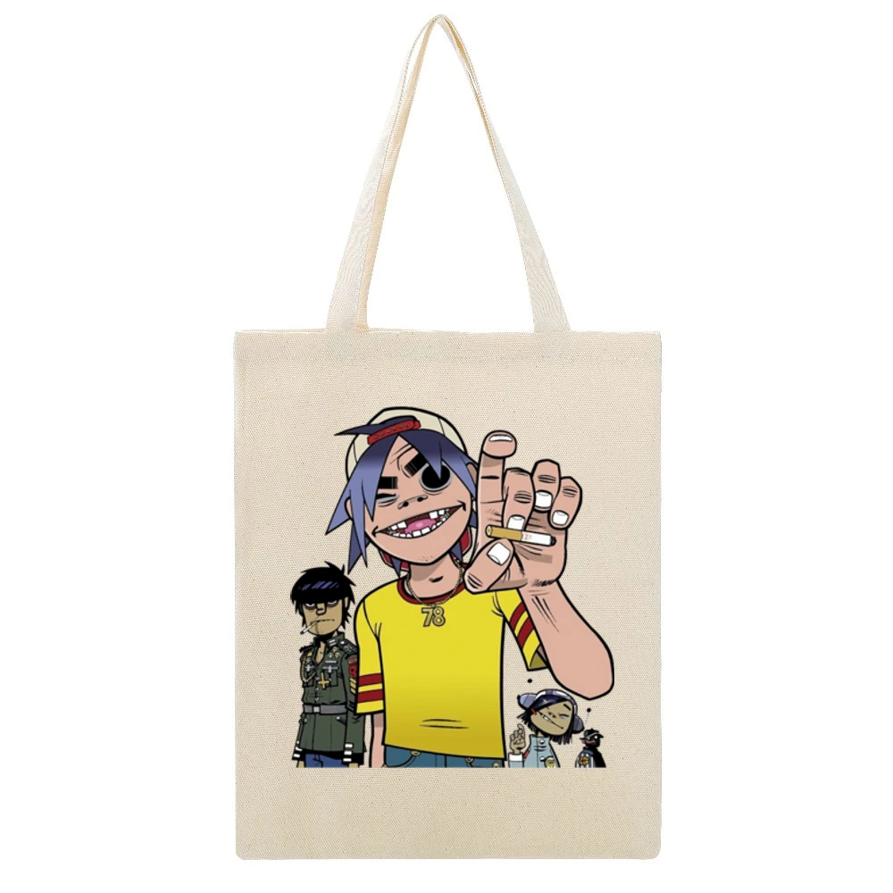 Feel good inc - Gorillaz band Beige Canvas Tote Shopping Bag