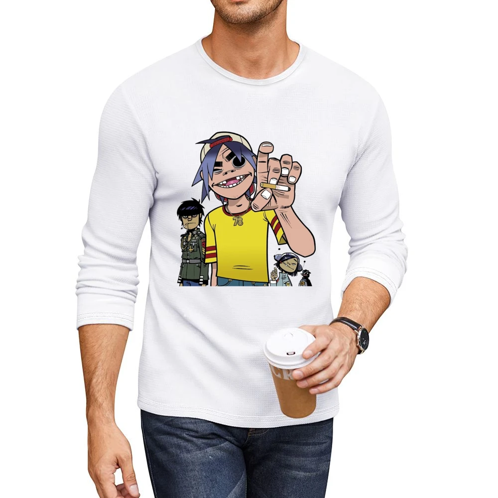 Feel good inc - Gorillaz band Men CrewNeck Long Sleeve T-Shirt