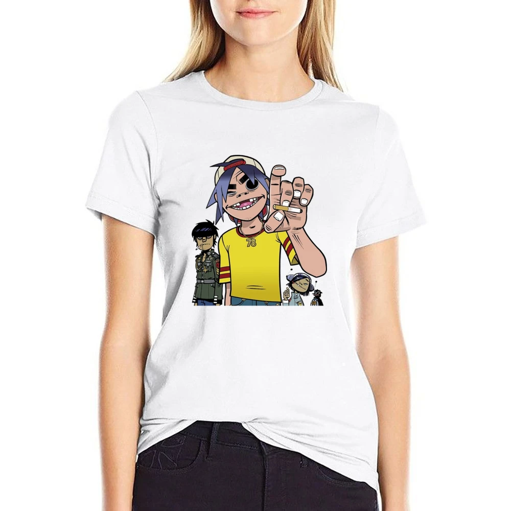 Feel good inc - Gorillaz band US Size Women Ladies T-shirt