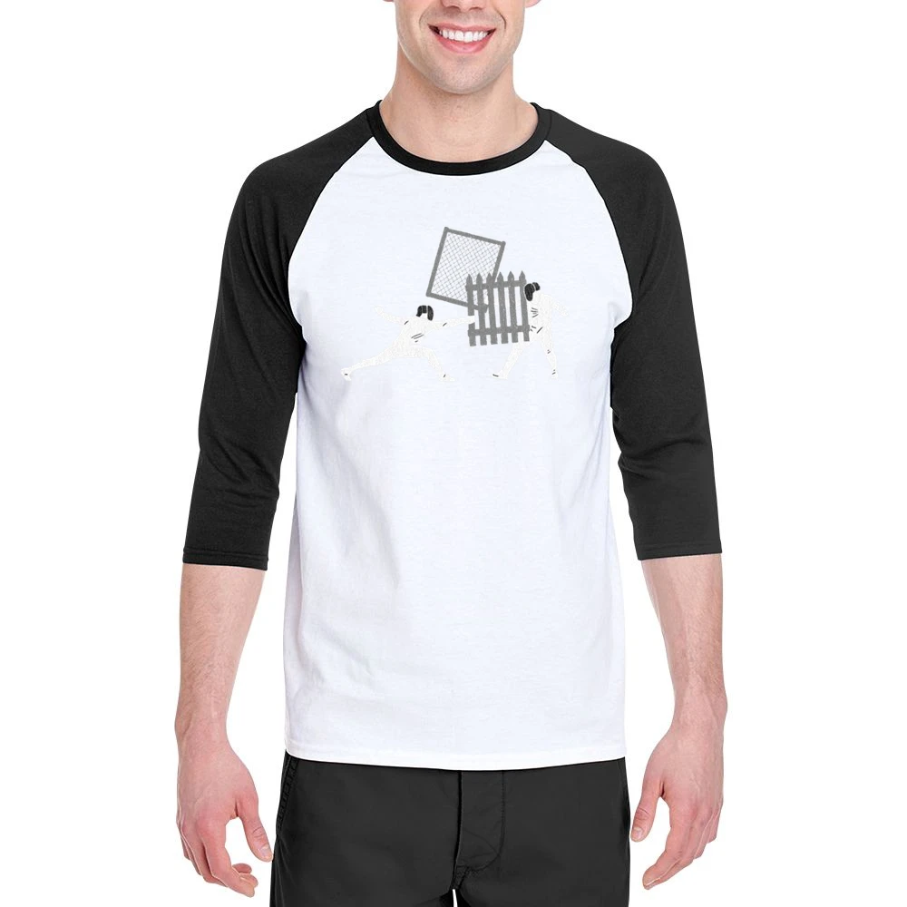 Fencing Funny Sports Men 3/4 Sleeve T-Shirt