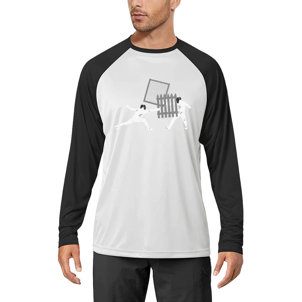 Fencing Funny Sports Men Long Sleeve T-Shirt