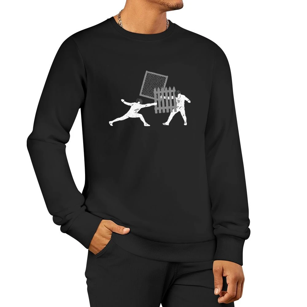 Fencing Funny Sports Men Pullover Sweatshirt