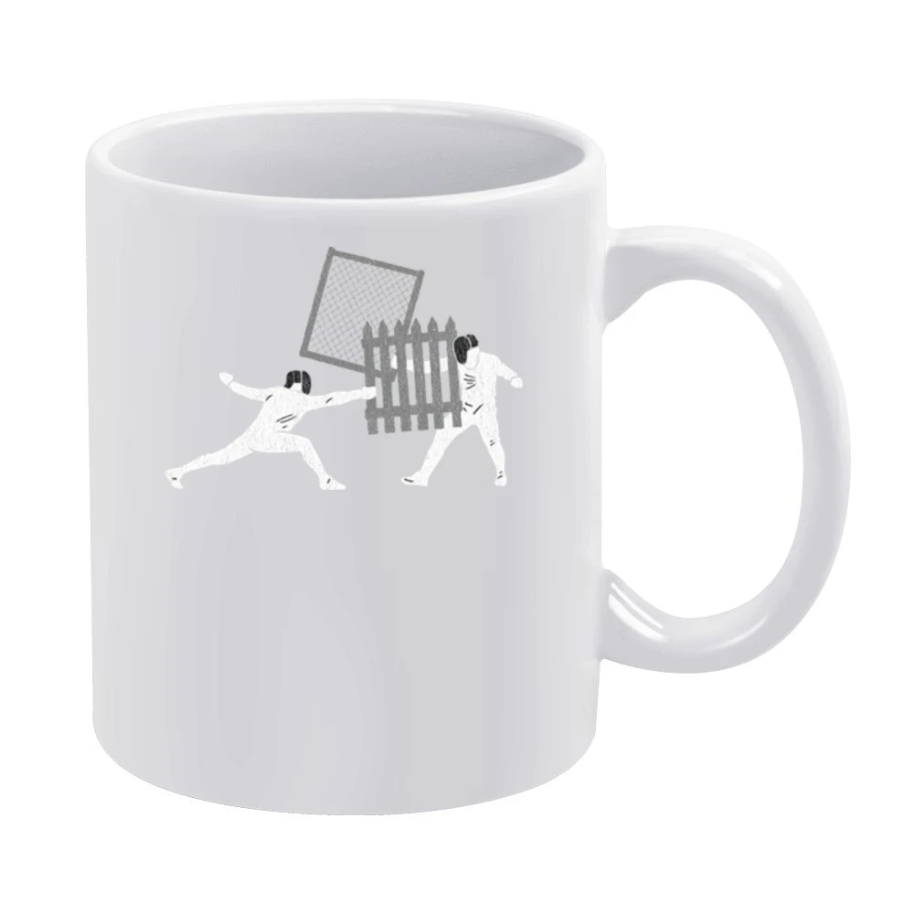 Fencing Funny Sports White Mug