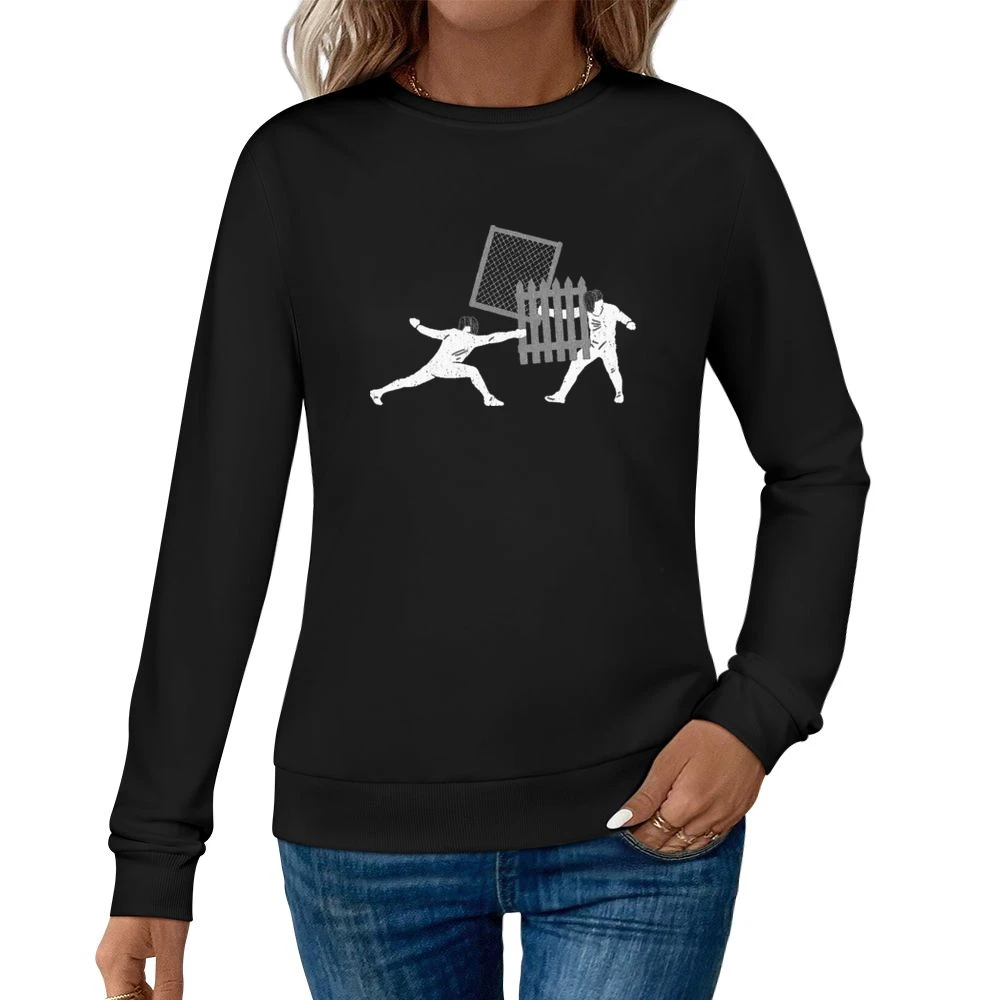 Fencing Funny Sports Women Pullover Sweatshirt