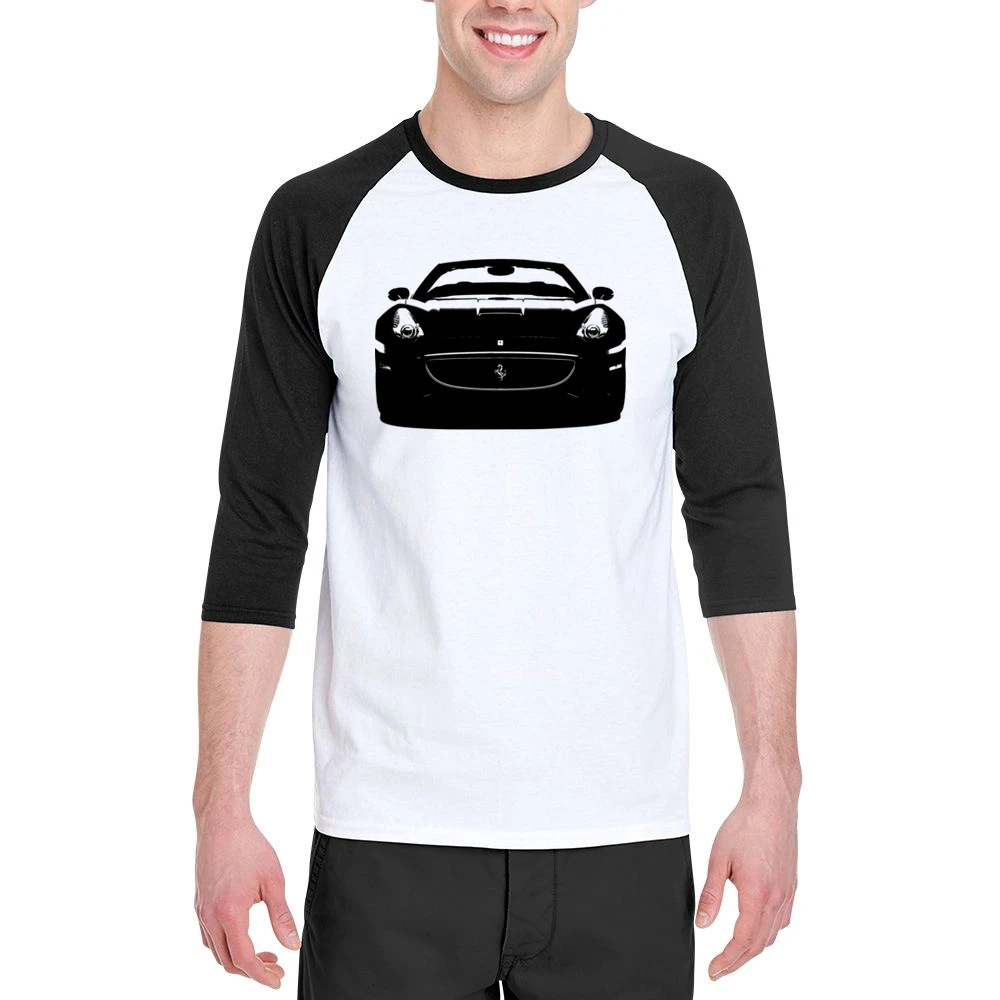 Ferrari California Spyder Convertible Car Front Grill Enthusiast Graph Men 3/4 Sleeve T-Shirt