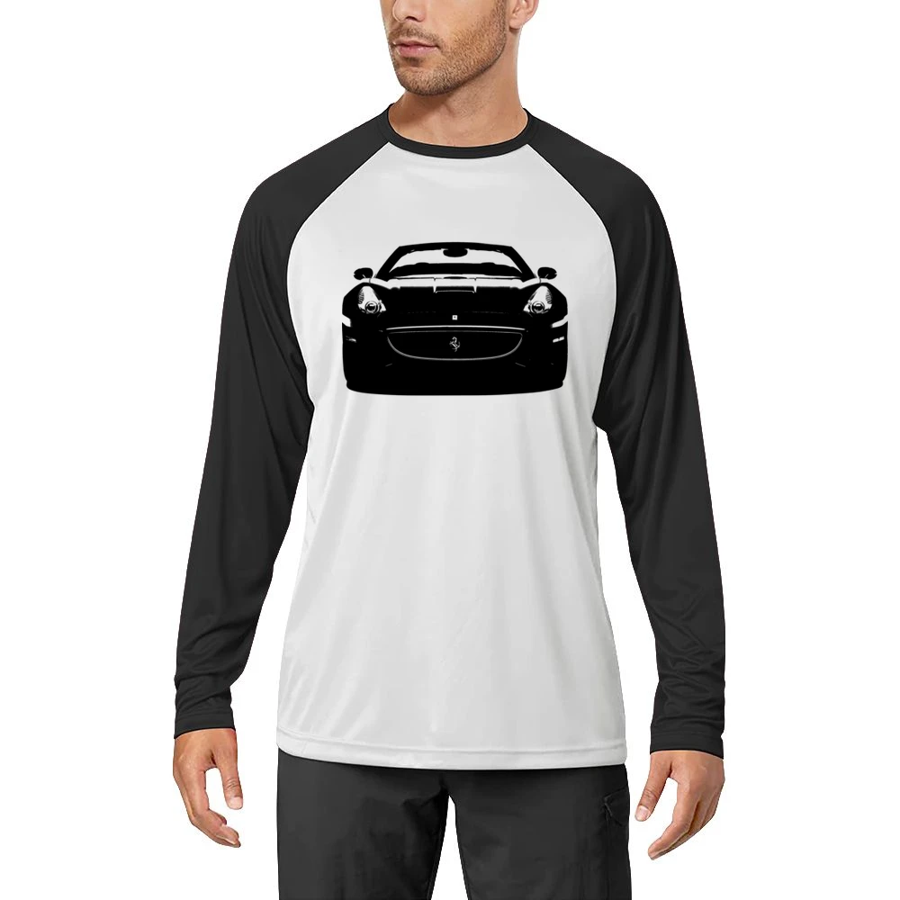 Ferrari California Spyder Convertible Car Front Grill Enthusiast Graph Men Long Sleeve T-Shirt