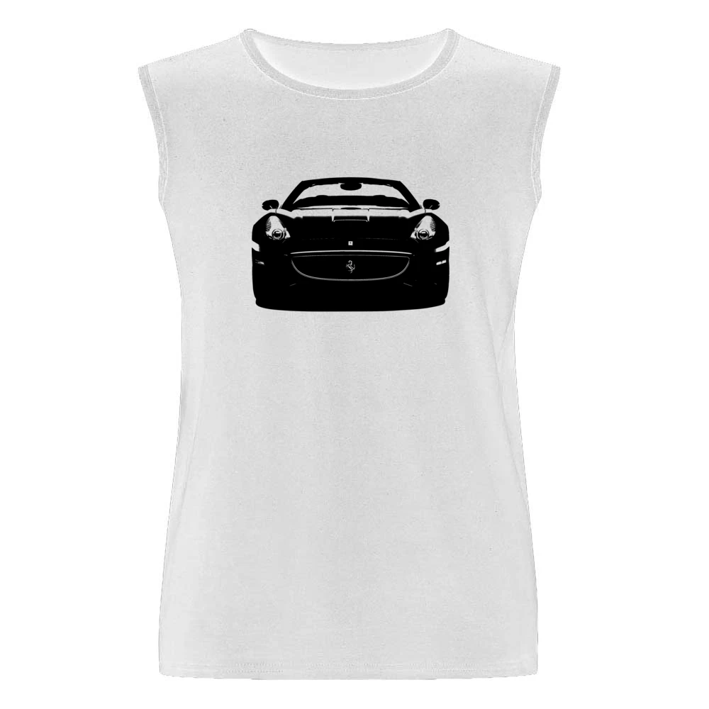 Ferrari California Spyder Convertible Car Front Grill Enthusiast Graph Men Sleeveless T-Shirt