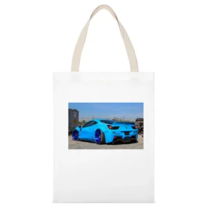 Ferrari Industrial Tshirt White Canvas Tote Shopping Bag