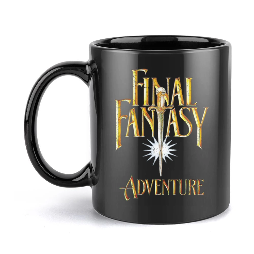 Final Fantasy Legend Adventure Game Boy Nintendo Old School Retro Vide Black Mug