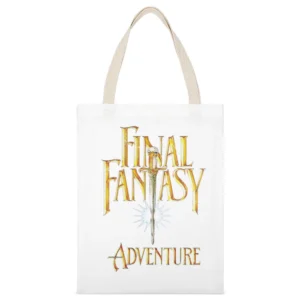 Final Fantasy Legend Adventure Game Boy Nintendo Old School Retro Vide White Canvas Tote Shopping Bag