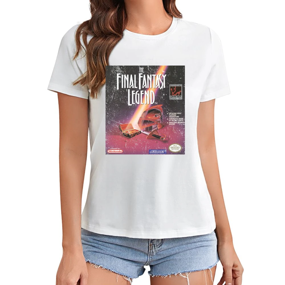 Final Fantasy Legend Game Boy Nintendo Old School Retro Video Game Fan Asian Size Women Ladies T-shirt