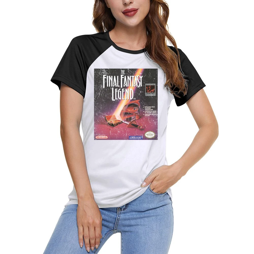 Final Fantasy Legend Game Boy Nintendo Old School Retro Video Game Fan Women Ladies Short Sleeve T-Shirt