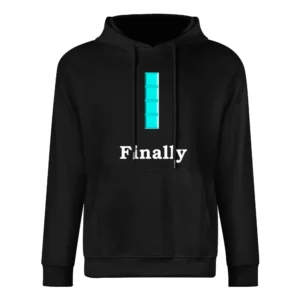 Finally - funny retro games tetris European Size Men Hoodie