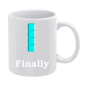 Finally - funny retro games tetris White Mug
