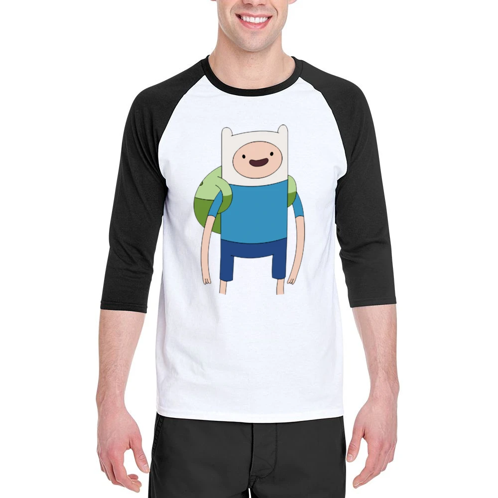 Finn Adventure Time Men 3/4 Sleeve T-Shirt