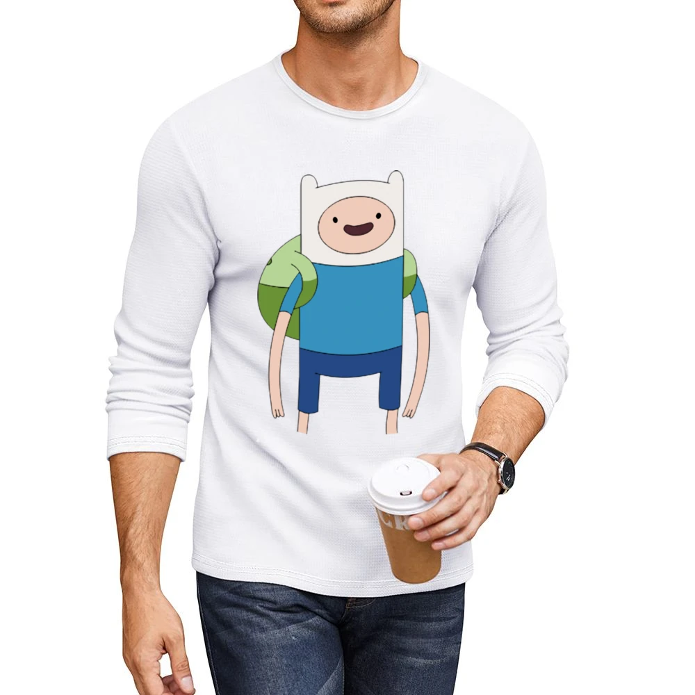 Finn Adventure Time Men CrewNeck Long Sleeve T-Shirt
