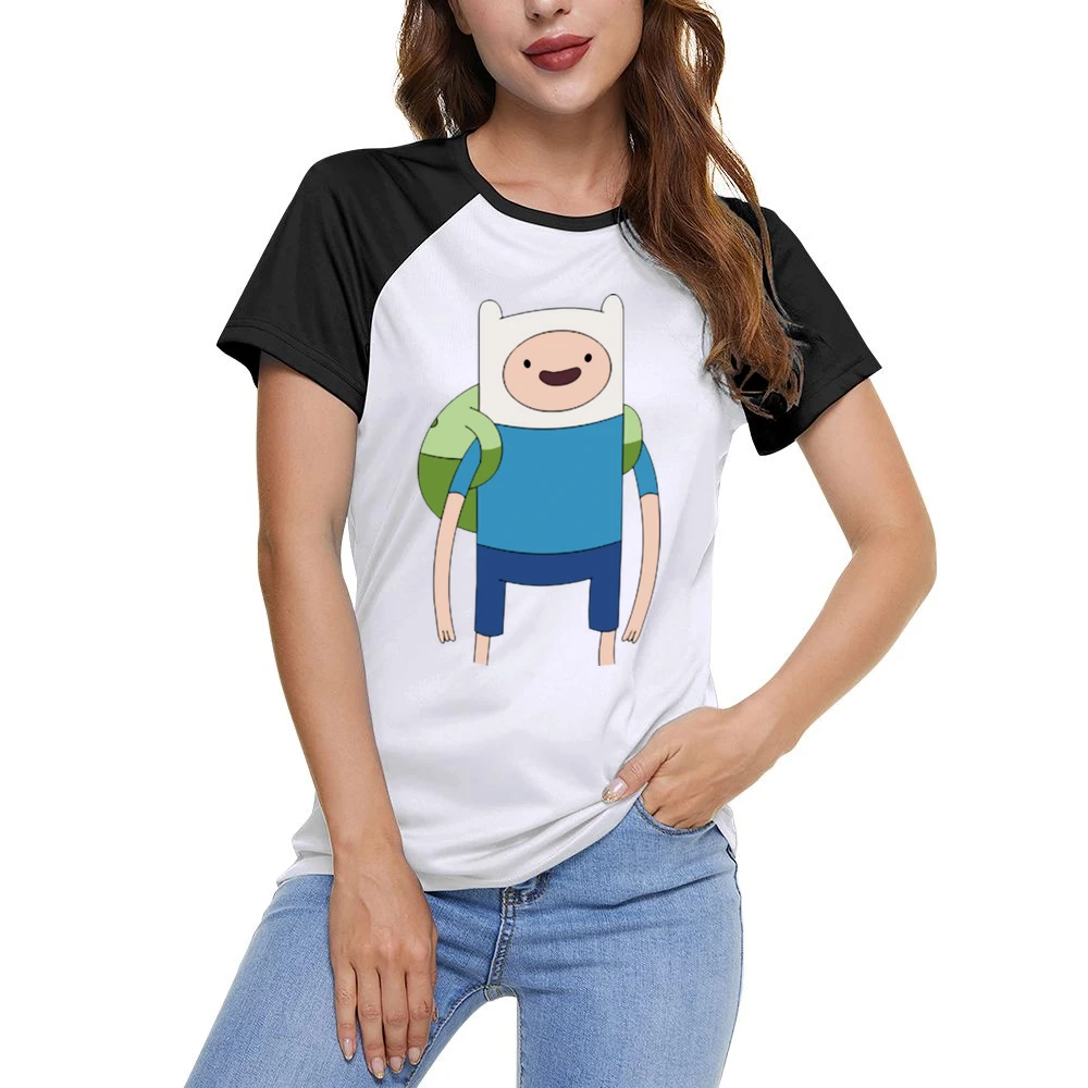 Finn Adventure Time Women Ladies Short Sleeve T-Shirt