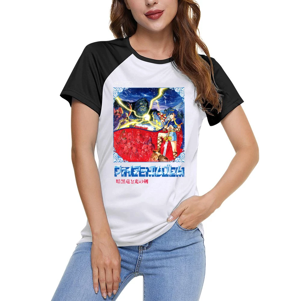 Fire Emblem Nes Nintendo Old School Retro Video Game Japanese Fan Dist Women Ladies Short Sleeve T-Shirt