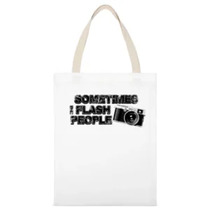 Flash people White Canvas Tote Shopping Bag