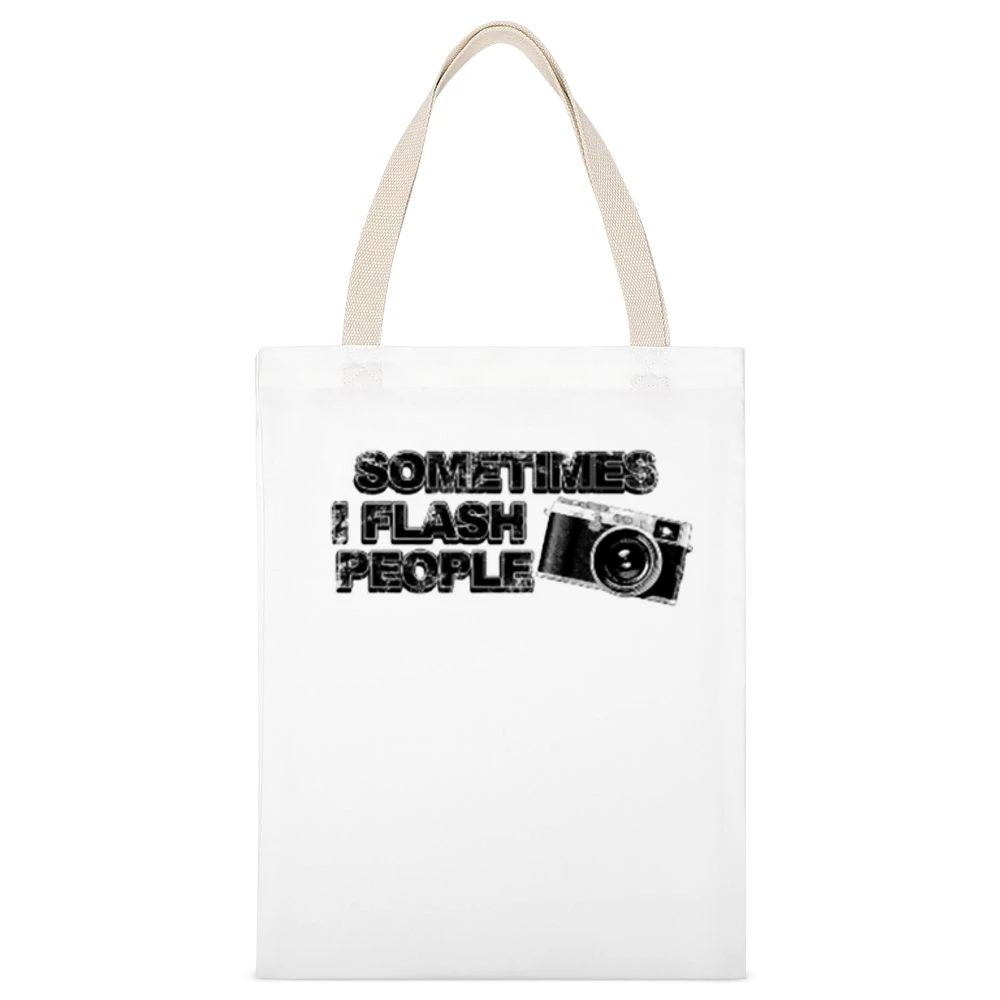 Flash people White Canvas Tote Shopping Bag