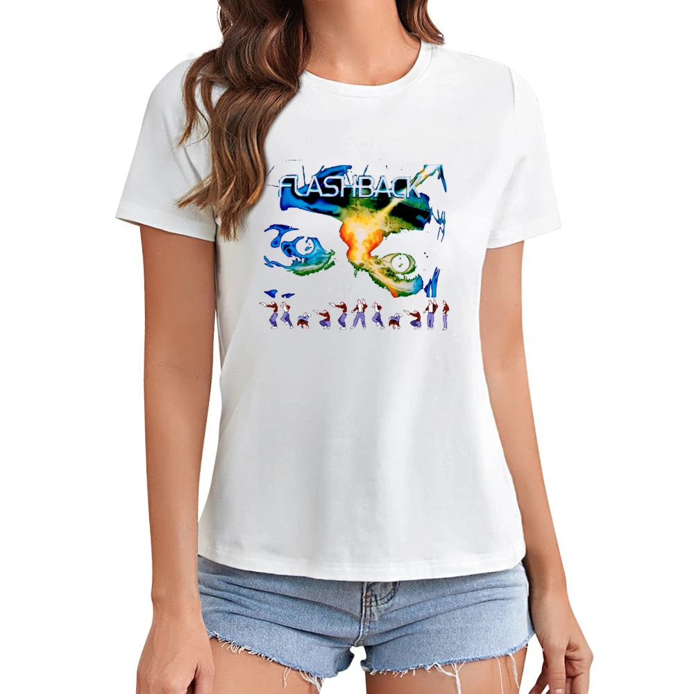 Flashback Video Game Retro 80s Asian Size Women Ladies T-shirt