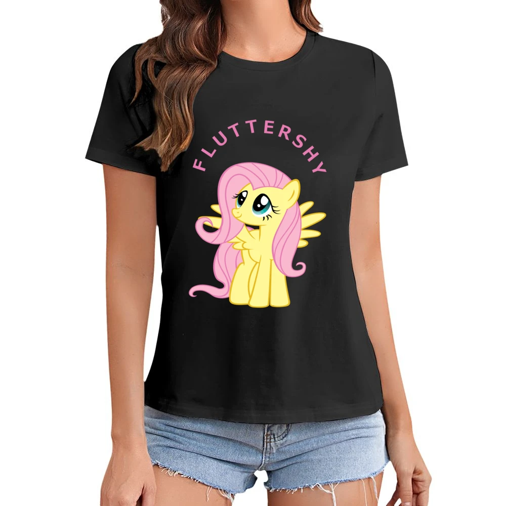Fluttershy My Little Pony Asian Size Women Ladies T-shirt