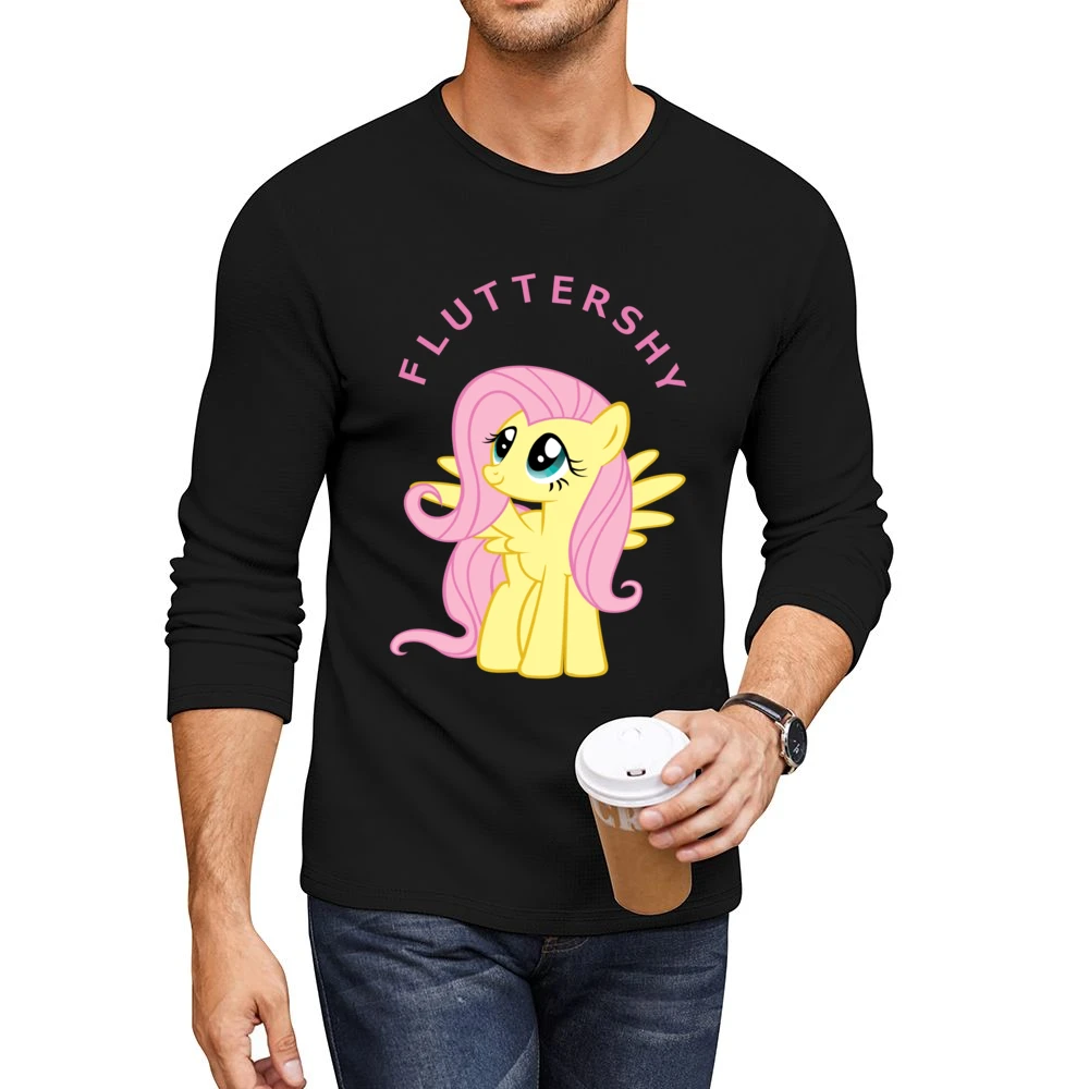 Fluttershy My Little Pony Men CrewNeck Long Sleeve T-Shirt
