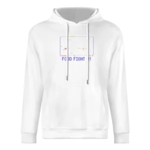 Food Fight Video Game Retro 80s European Size Men Hoodie