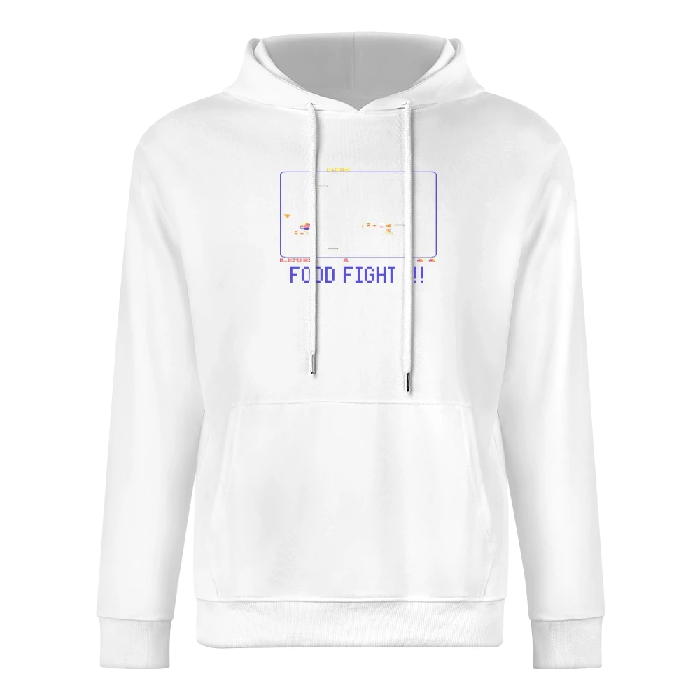 Food Fight Video Game Retro 80s European Size Men Hoodie