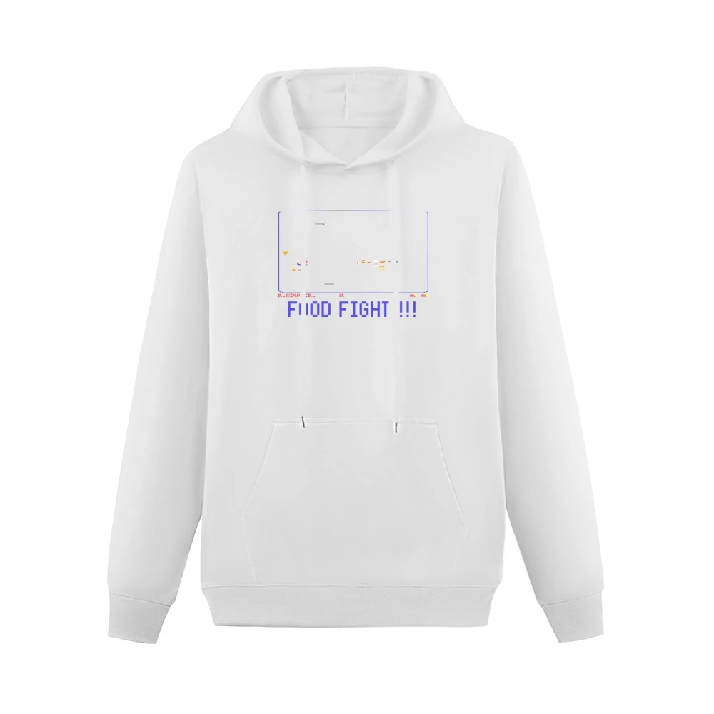 Food Fight Video Game Retro 80s Men Hoodie With Pocket