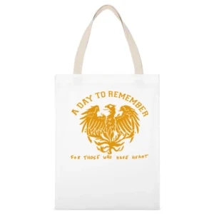 For Thoose whi have heart A Day To Remember adtr White Canvas Tote Shopping Bag