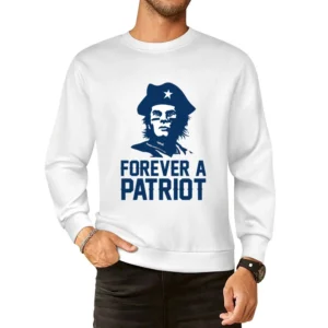 Forever A Patriot Tom Brady New England Football Tribute Sports Fan T European Size Pullover Sweater