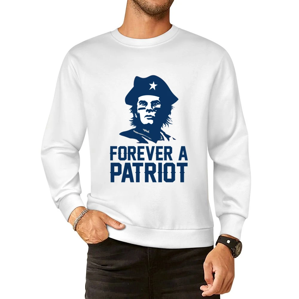 Forever A Patriot Tom Brady New England Football Tribute Sports Fan T European Size Pullover Sweater