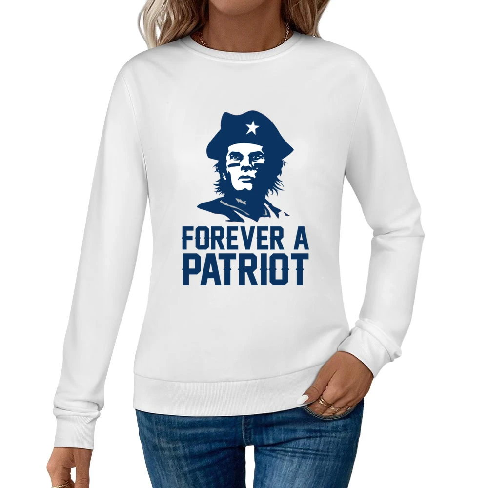 Forever A Patriot Tom Brady New England Football Tribute Sports Fan T Women Pullover Sweatshirt