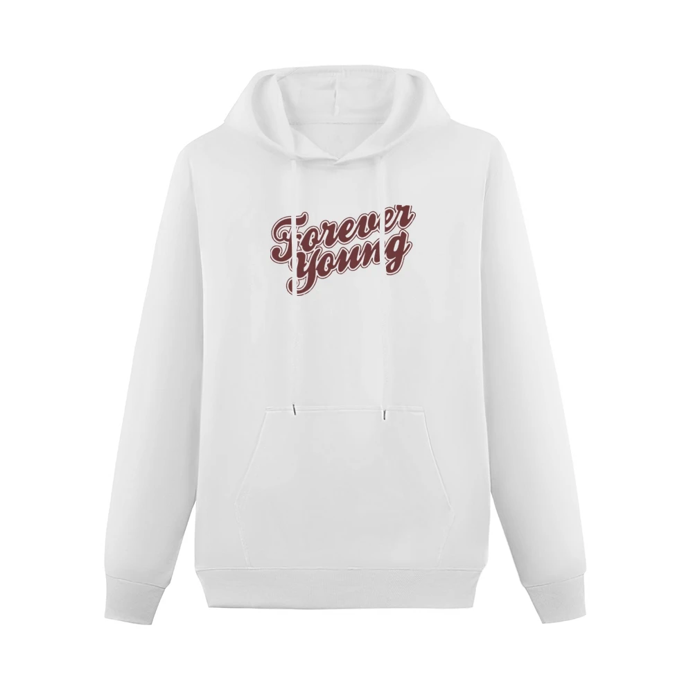 Forever Young Retro Music 80s Men Hoodie With Pocket