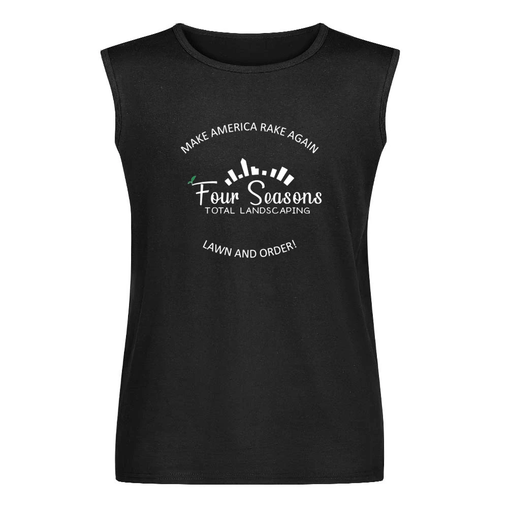 Four Season Total Landscaping Make America Rake Again Funny Trump Elec Men Sleeveless T-Shirt