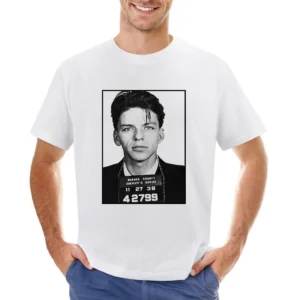 Frank Sinatra Vintage Mug Shot Grunge Graphic Asian Size Men T-Shirt