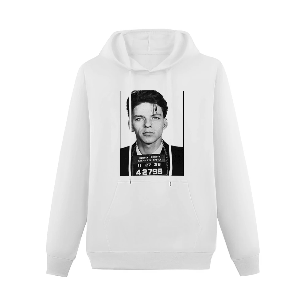 Frank Sinatra Vintage Mug Shot Grunge Graphic Men Hoodie With Pocket