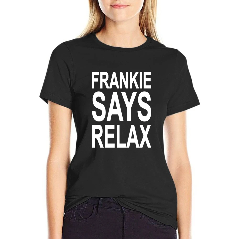Frankie Says Relax Tshirt US Size Women Ladies T-shirt