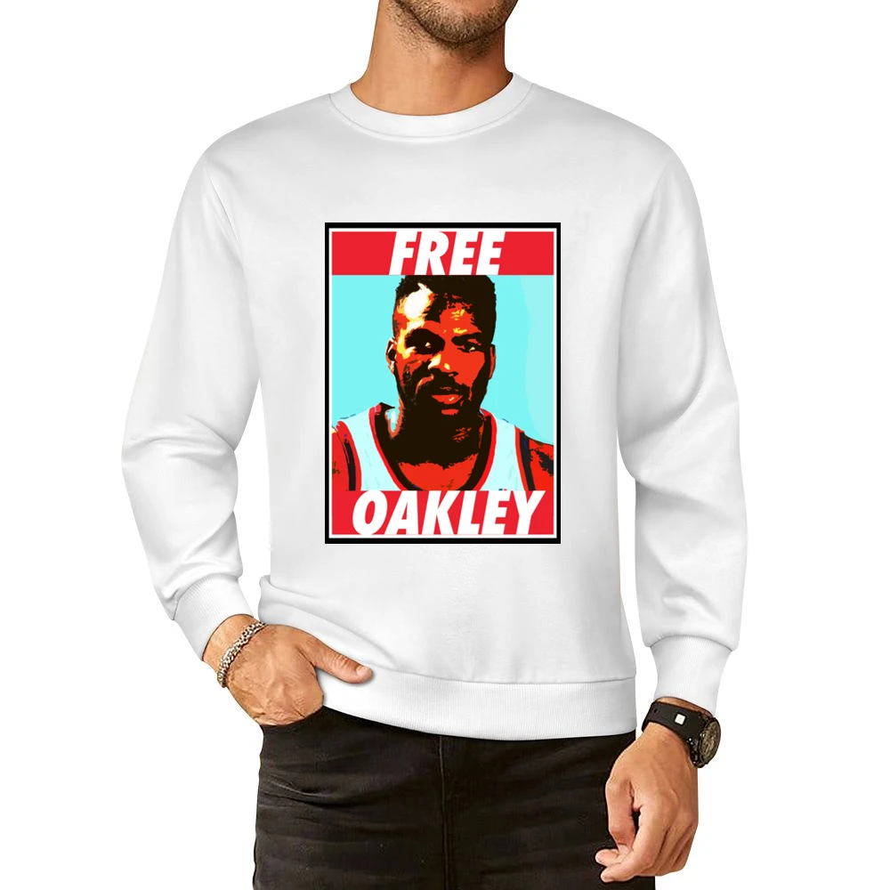 Free Charles Oakley New York Basketball Funny European Size Pullover Sweater