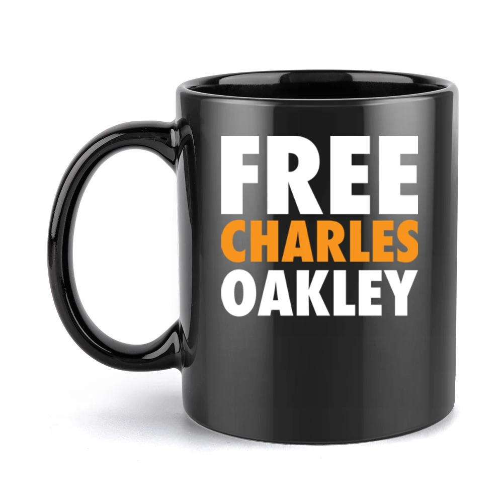 Free Charles Oakley New York Basketball Funny Simple Color Black Mug