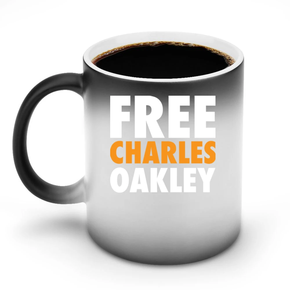 Free Charles Oakley New York Basketball Funny Simple Color Discoloration Mug