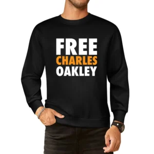 Free Charles Oakley New York Basketball Funny Simple Color European Size Pullover Sweater